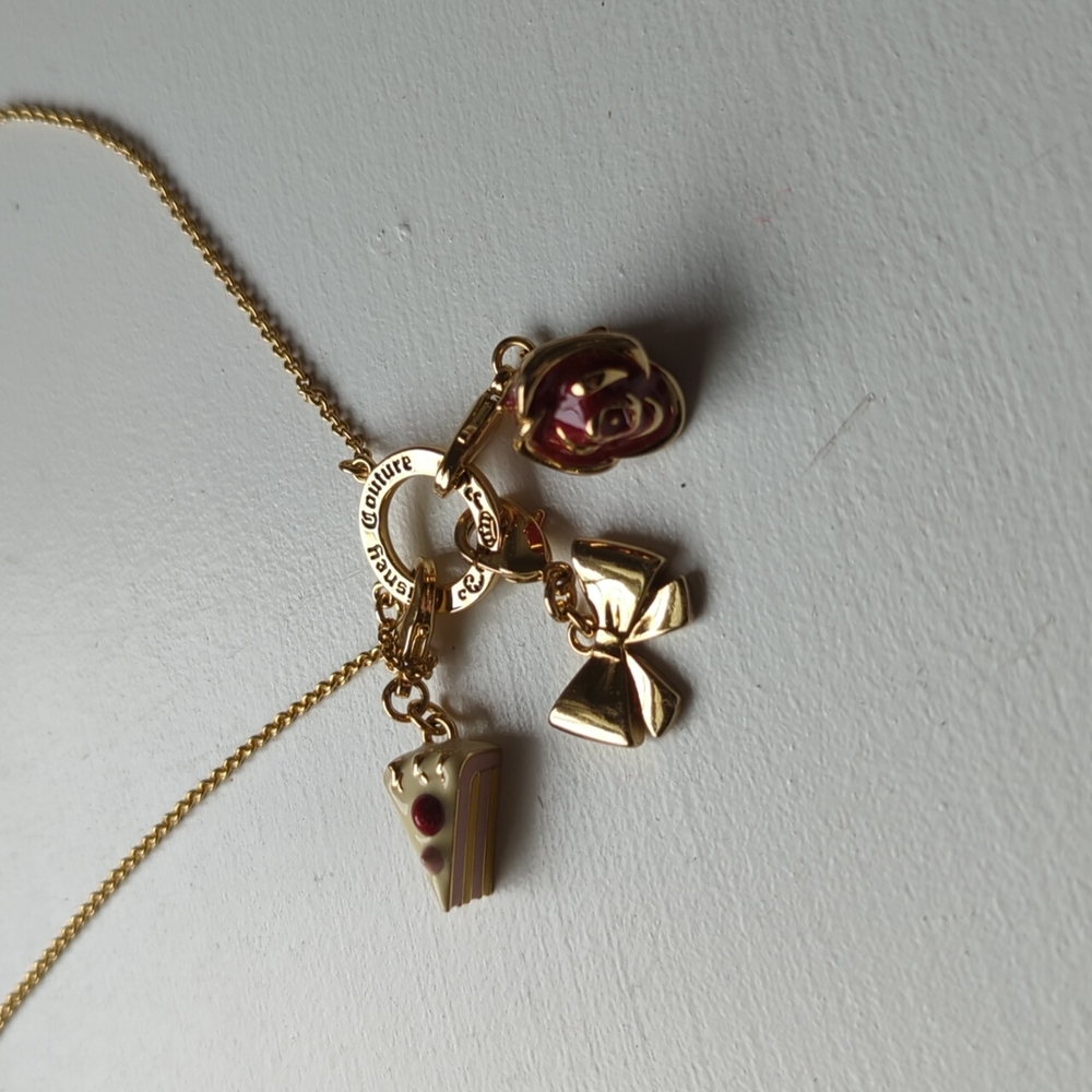 Disney Couture Beauty and the Beast Charm Necklace